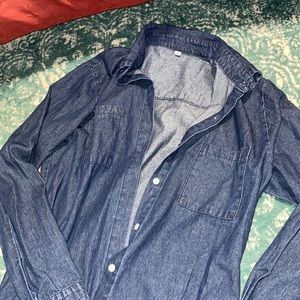 Cute jean dress but put on some weight very cute